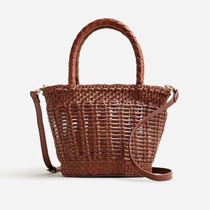 Jcrew Small open-weave bag in leather
